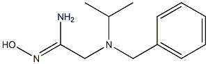 (1Z)-2-[benzyl(isopropyl)amino]-N'-hydroxyethanimidamide Struktur