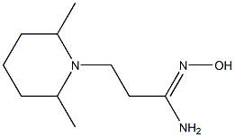 (1Z)-3-(2,6-dimethylpiperidin-1-yl)-N'-hydroxypropanimidamide Structure