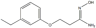 (1Z)-3-(3-ethylphenoxy)-N'-hydroxypropanimidamide Structure