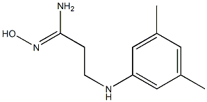 (1Z)-3-[(3,5-dimethylphenyl)amino]-N'-hydroxypropanimidamide Structure