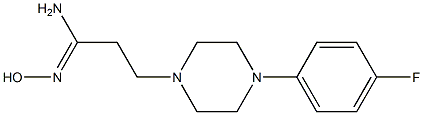 (1Z)-3-[4-(4-fluorophenyl)piperazin-1-yl]-N'-hydroxypropanimidamide Structure