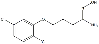 (1Z)-4-(2,5-dichlorophenoxy)-N'-hydroxybutanimidamide Structure