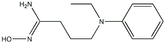 (1Z)-4-[ethyl(phenyl)amino]-N'-hydroxybutanimidamide Structure