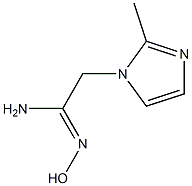 (1Z)-N'-hydroxy-2-(2-methyl-1H-imidazol-1-yl)ethanimidamide,,结构式