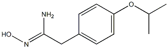 (1Z)-N'-hydroxy-2-(4-isopropoxyphenyl)ethanimidamide Struktur