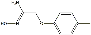 (1Z)-N'-hydroxy-2-(4-methylphenoxy)ethanimidamide Structure