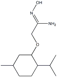 (1Z)-N'-hydroxy-2-[(2-isopropyl-5-methylcyclohexyl)oxy]ethanimidamide Structure