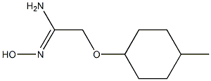 (1Z)-N'-hydroxy-2-[(4-methylcyclohexyl)oxy]ethanimidamide Structure