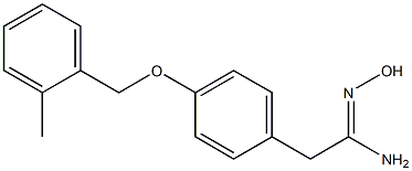 (1Z)-N'-hydroxy-2-{4-[(2-methylbenzyl)oxy]phenyl}ethanimidamide Structure