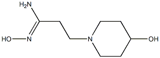 (1Z)-N'-hydroxy-3-(4-hydroxypiperidin-1-yl)propanimidamide|