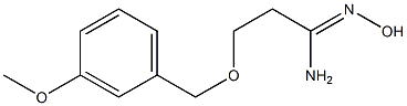 (1Z)-N'-hydroxy-3-[(3-methoxybenzyl)oxy]propanimidamide Structure