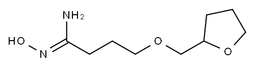 (1Z)-N'-hydroxy-4-(tetrahydrofuran-2-ylmethoxy)butanimidamide Structure