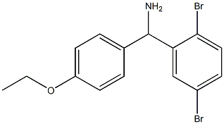 (2,5-dibromophenyl)(4-ethoxyphenyl)methanamine Struktur