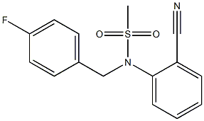 (2-cyanophenyl)-N-[(4-fluorophenyl)methyl]methanesulfonamide Structure