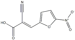 (2E)-2-cyano-3-(5-nitro-2-furyl)acrylic acid Structure