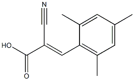 (2E)-2-cyano-3-mesitylacrylic acid Struktur