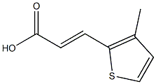 (2E)-3-(3-methylthiophen-2-yl)prop-2-enoic acid Structure