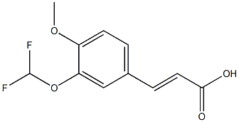 (2E)-3-[3-(difluoromethoxy)-4-methoxyphenyl]acrylic acid