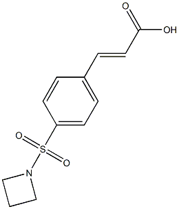 (2E)-3-[4-(azetidin-1-ylsulfonyl)phenyl]acrylic acid Structure