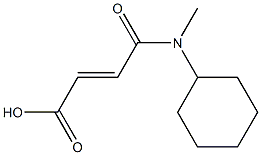 (2E)-3-[cyclohexyl(methyl)carbamoyl]prop-2-enoic acid Struktur