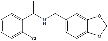 (2H-1,3-benzodioxol-5-ylmethyl)[1-(2-chlorophenyl)ethyl]amine Struktur