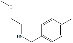 (2-methoxyethyl)[(4-methylphenyl)methyl]amine Struktur