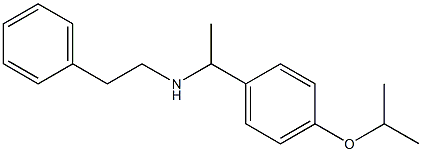 (2-phenylethyl)({1-[4-(propan-2-yloxy)phenyl]ethyl})amine Structure