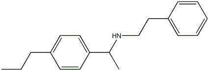 (2-phenylethyl)[1-(4-propylphenyl)ethyl]amine 结构式