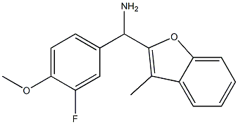 (3-fluoro-4-methoxyphenyl)(3-methyl-1-benzofuran-2-yl)methanamine