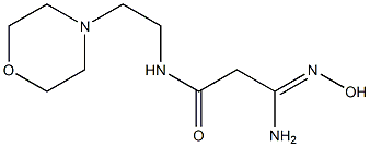 (3Z)-3-amino-3-(hydroxyimino)-N-(2-morpholin-4-ylethyl)propanamide Structure