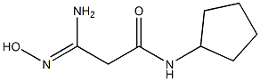 (3Z)-3-amino-N-cyclopentyl-3-(hydroxyimino)propanamide Structure
