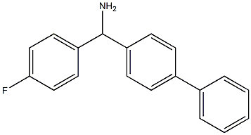 (4-fluorophenyl)(4-phenylphenyl)methanamine Structure
