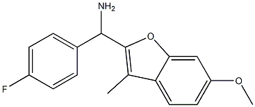 (4-fluorophenyl)(6-methoxy-3-methyl-1-benzofuran-2-yl)methanamine
