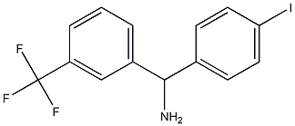 (4-iodophenyl)[3-(trifluoromethyl)phenyl]methanamine Struktur