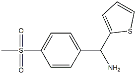 (4-methanesulfonylphenyl)(thiophen-2-yl)methanamine Struktur