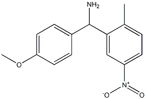 (4-methoxyphenyl)(2-methyl-5-nitrophenyl)methanamine Struktur