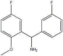 (5-fluoro-2-methoxyphenyl)(3-fluorophenyl)methanamine Struktur