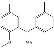 (5-fluoro-2-methoxyphenyl)(3-methylphenyl)methanamine Structure