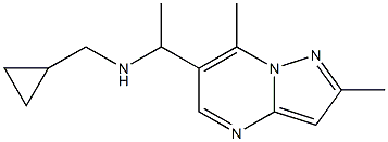 (cyclopropylmethyl)(1-{2,7-dimethylpyrazolo[1,5-a]pyrimidin-6-yl}ethyl)amine