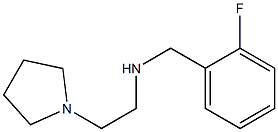 [(2-fluorophenyl)methyl][2-(pyrrolidin-1-yl)ethyl]amine Structure