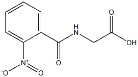 [(2-nitrobenzoyl)amino]acetic acid Structure