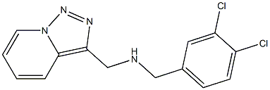 [(3,4-dichlorophenyl)methyl]({[1,2,4]triazolo[3,4-a]pyridin-3-ylmethyl})amine Struktur