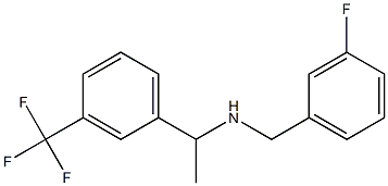 [(3-fluorophenyl)methyl]({1-[3-(trifluoromethyl)phenyl]ethyl})amine Structure