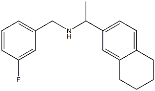 [(3-fluorophenyl)methyl][1-(5,6,7,8-tetrahydronaphthalen-2-yl)ethyl]amine Struktur