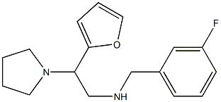 [(3-fluorophenyl)methyl][2-(furan-2-yl)-2-(pyrrolidin-1-yl)ethyl]amine Structure