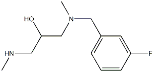 [(3-fluorophenyl)methyl][2-hydroxy-3-(methylamino)propyl]methylamine Structure