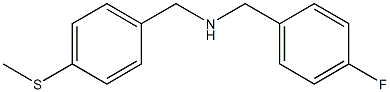 [(4-fluorophenyl)methyl]({[4-(methylsulfanyl)phenyl]methyl})amine Structure