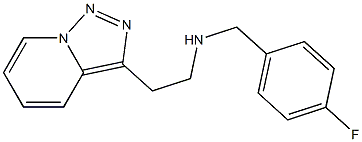[(4-fluorophenyl)methyl](2-{[1,2,4]triazolo[3,4-a]pyridin-3-yl}ethyl)amine Struktur