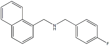 [(4-fluorophenyl)methyl](naphthalen-1-ylmethyl)amine 结构式