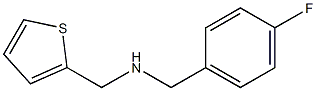 [(4-fluorophenyl)methyl](thiophen-2-ylmethyl)amine Struktur